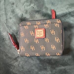 Emerald Green Dooney & Bourke Logo Zip Wallet